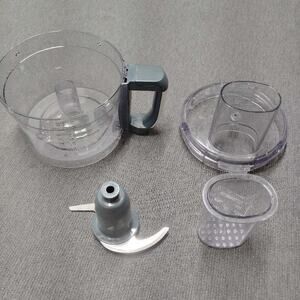Cuisinart FP-8WDC Food Processor Work Bowl Lid Blade Pusher Parts Set